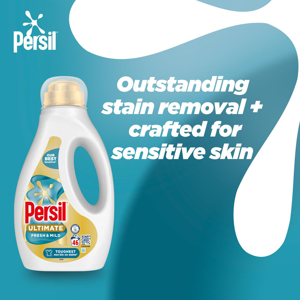 Persil Ultimate Fresh and Mild Liquid Detergent 46 Washes 1.242L 2 Pack Image 6