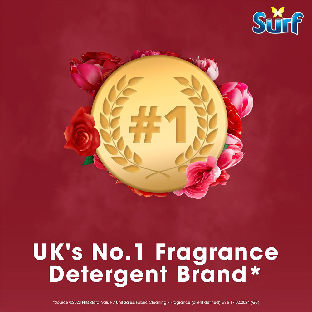 Surf Peony and Rose Laundry Detergent 24 Washes 650ml 2 Pack Image 5