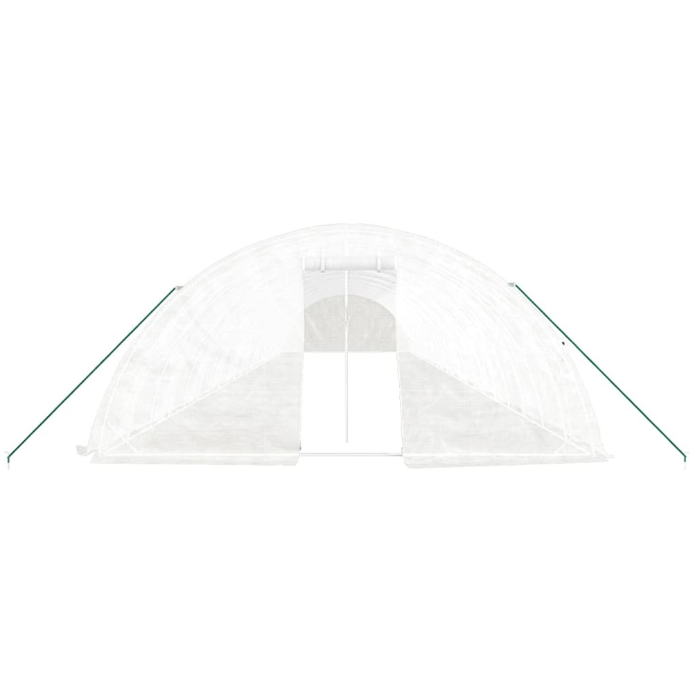 vidaXL White 16.4 x 72ft Greenhouse Image 4