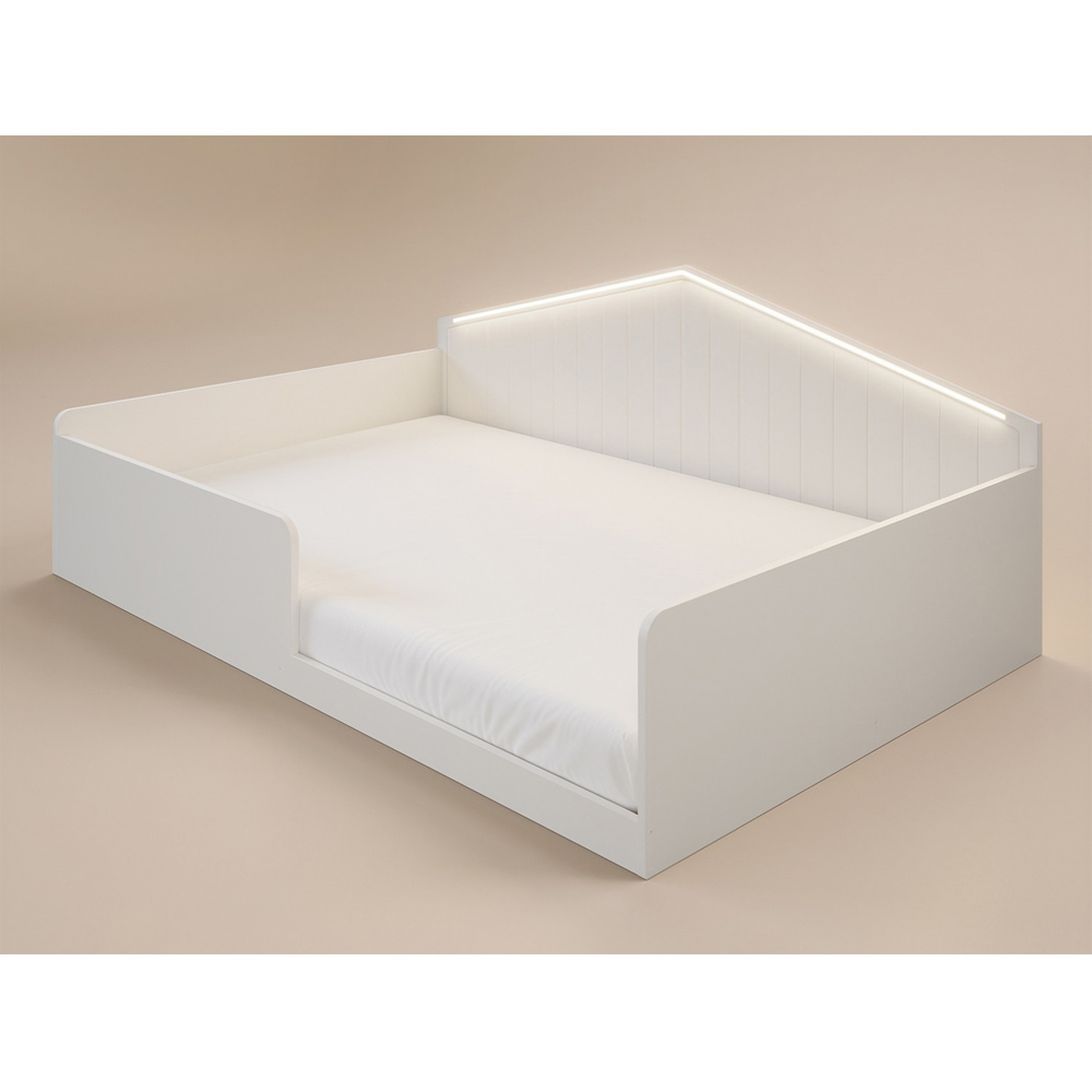 Flair Wilbur Small Double White Montessori Bed Image 3