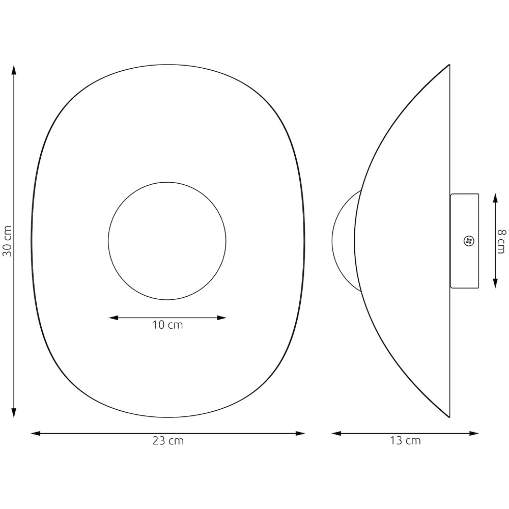 Emibig Fiero White Shade Mocha Wall Lamp Image 6