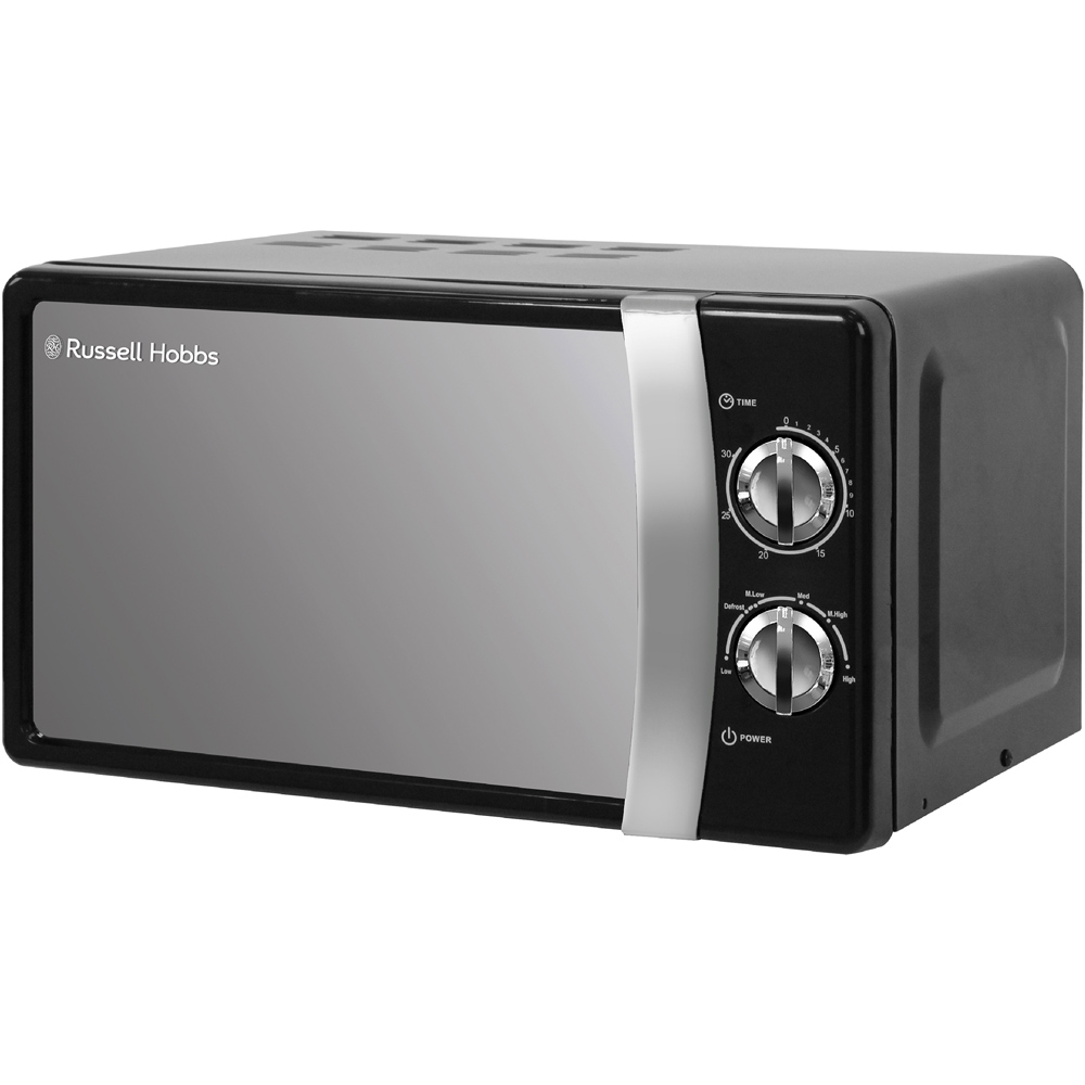 Russell Hobbs RHMM701B-N Black 17L Colours Plus Manual Microwave 700W Image 1