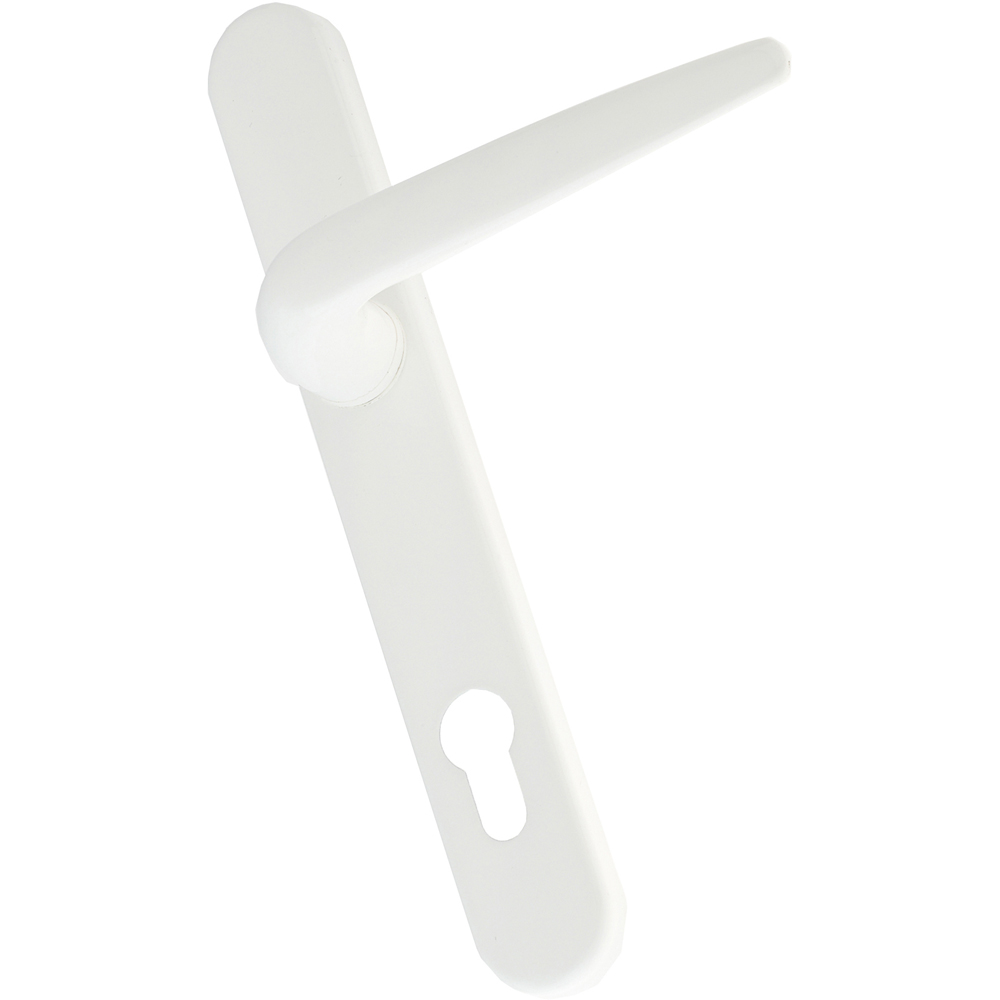 Crystal uPVC Double Glazed White Door Half Glass Half panel Left hand Obscure Glass 920x2090mm Image 6