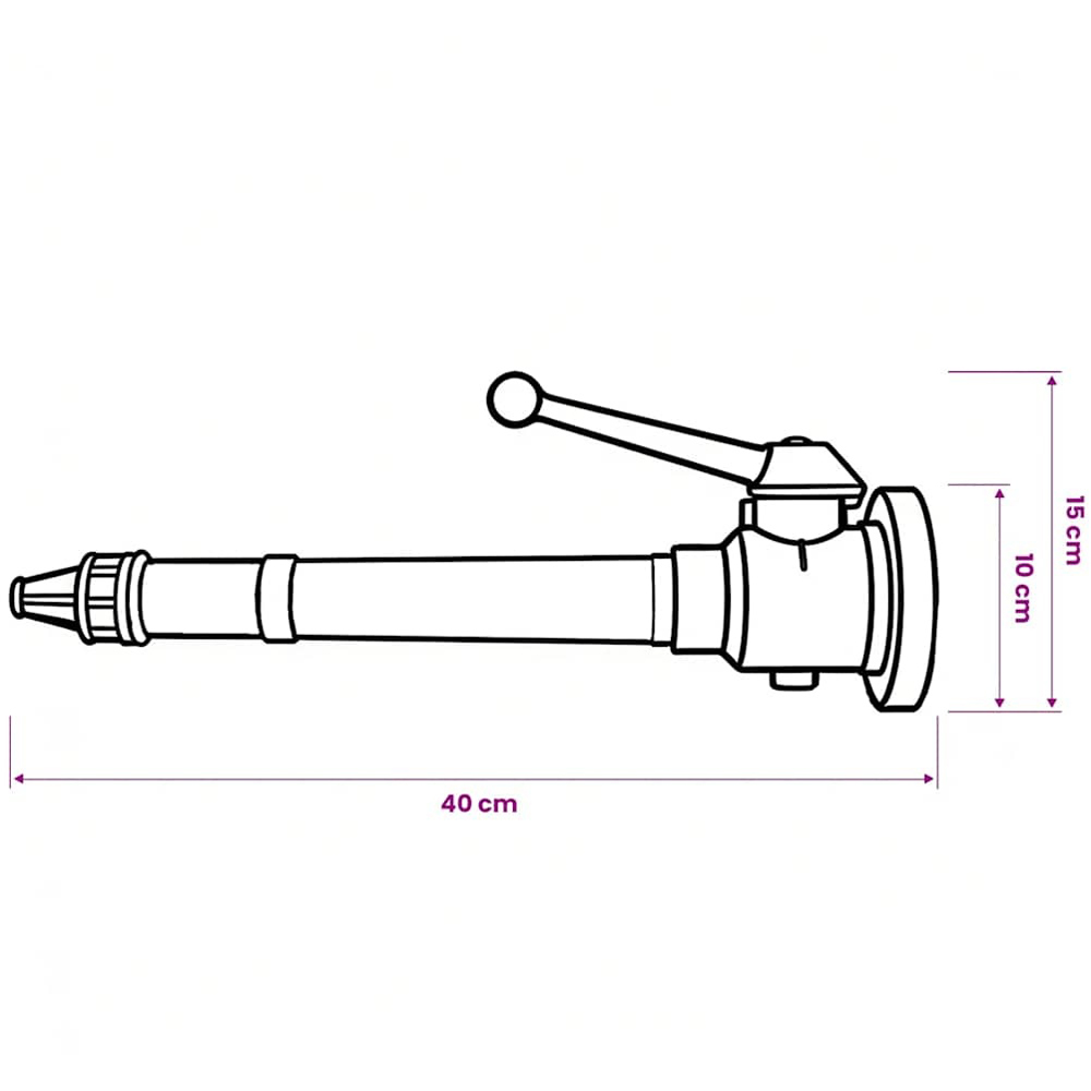 Walplus Fire Hose Nozzle with C-Coupling Image 6