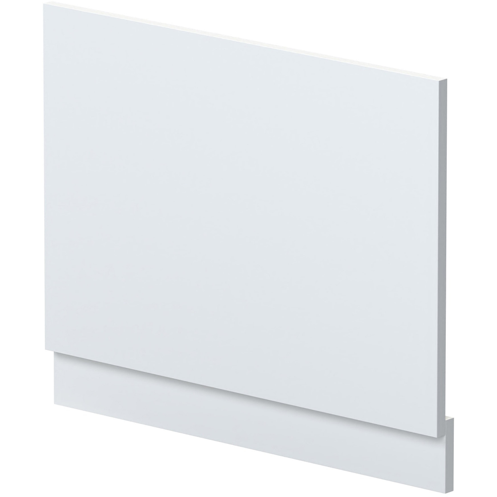nuie Satin White Straight Bath Front Panel and Plinth 700mm Image