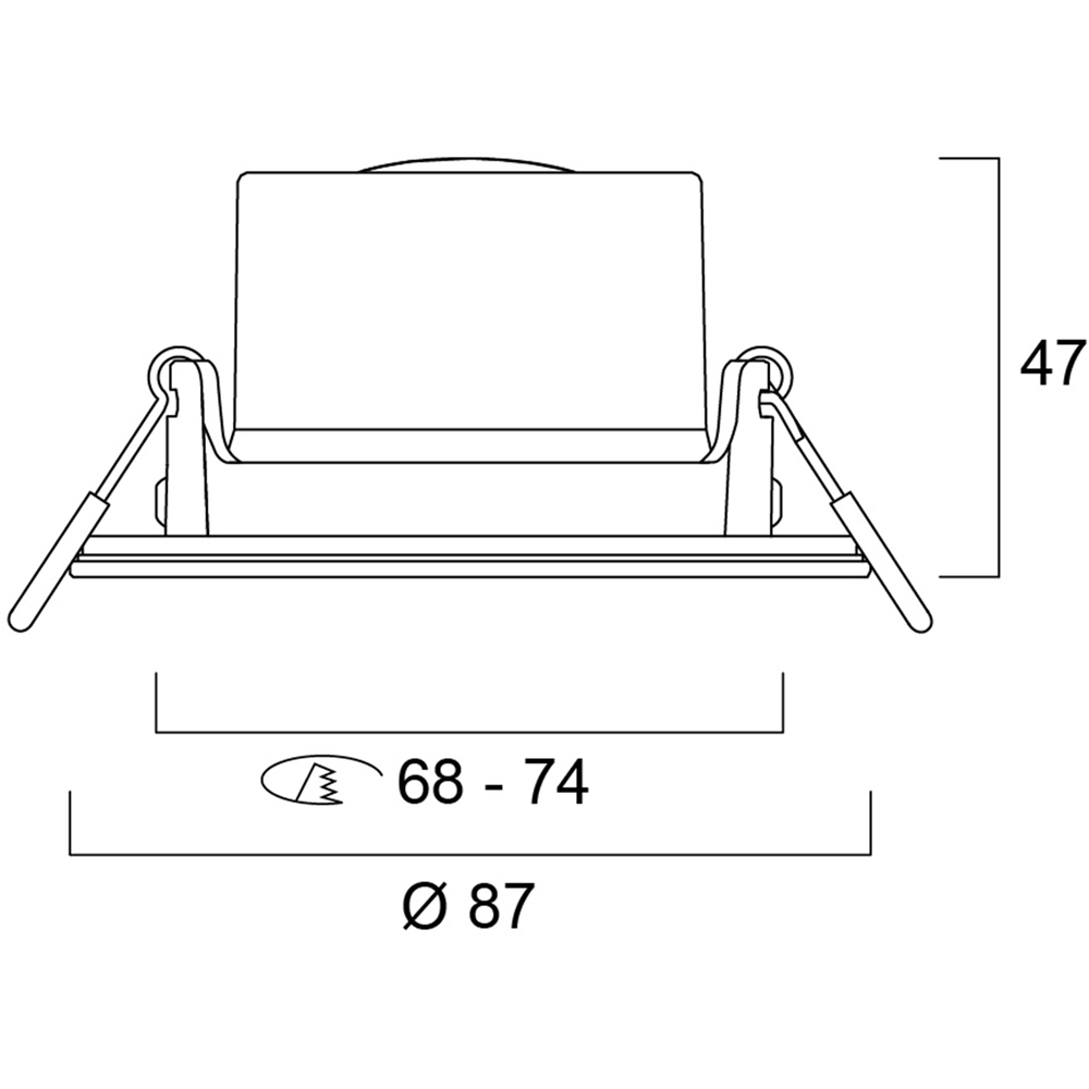 Sylvania SylSpot 6 Pack Neutral White Recessed 4.8W LED Spotlight Image 9
