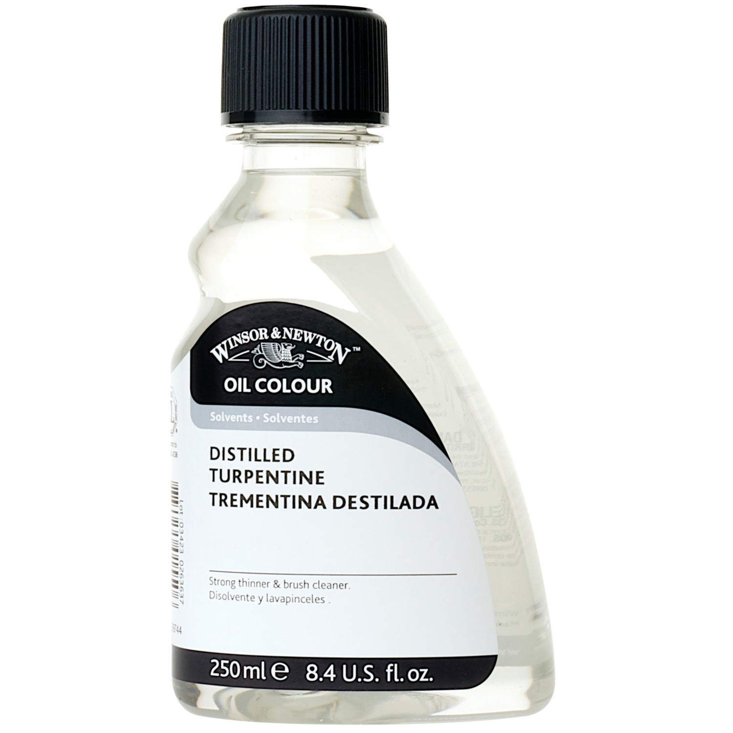 Winsor and Newton Oil Colour Distilled Turpentine - 250ml Image