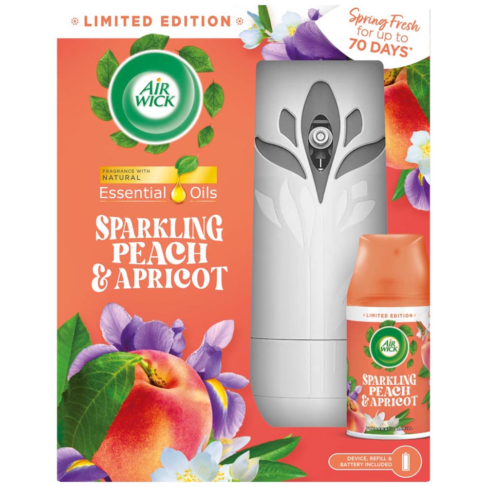 Air Wick Sparkling Peach and Apricot Freshmatic Kit 250ml Image 1