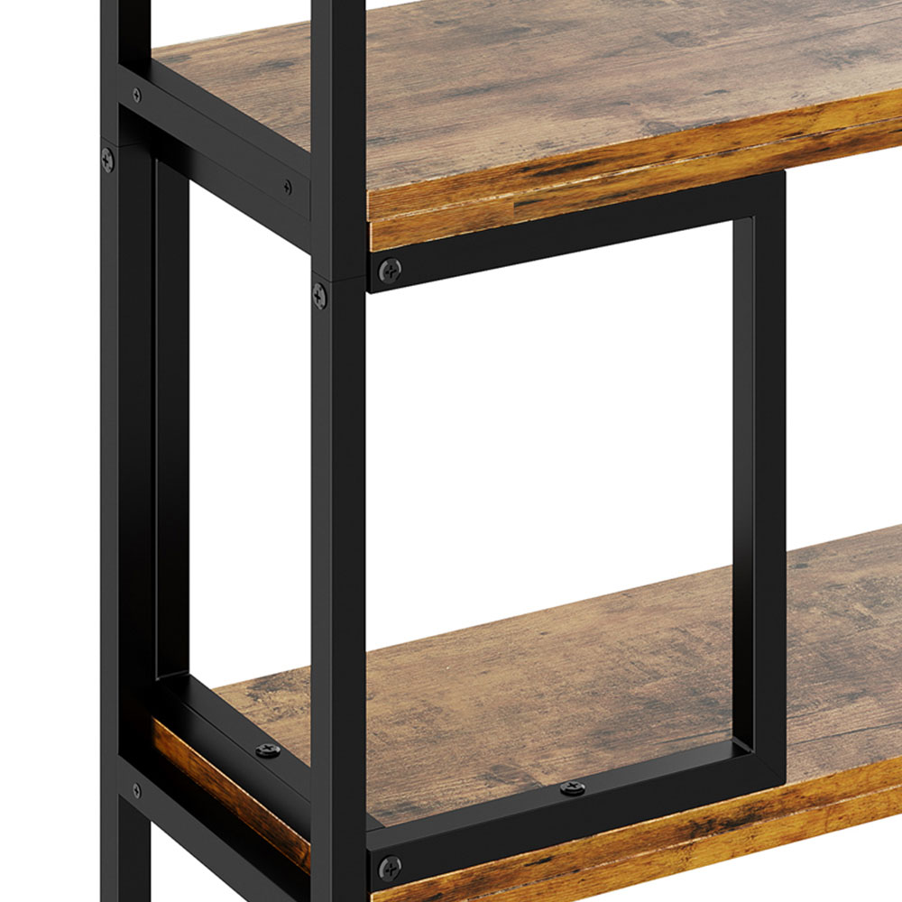 Living and Home 5 Shelf Black Frame Foldable and Rotatable Display Rack Image 5