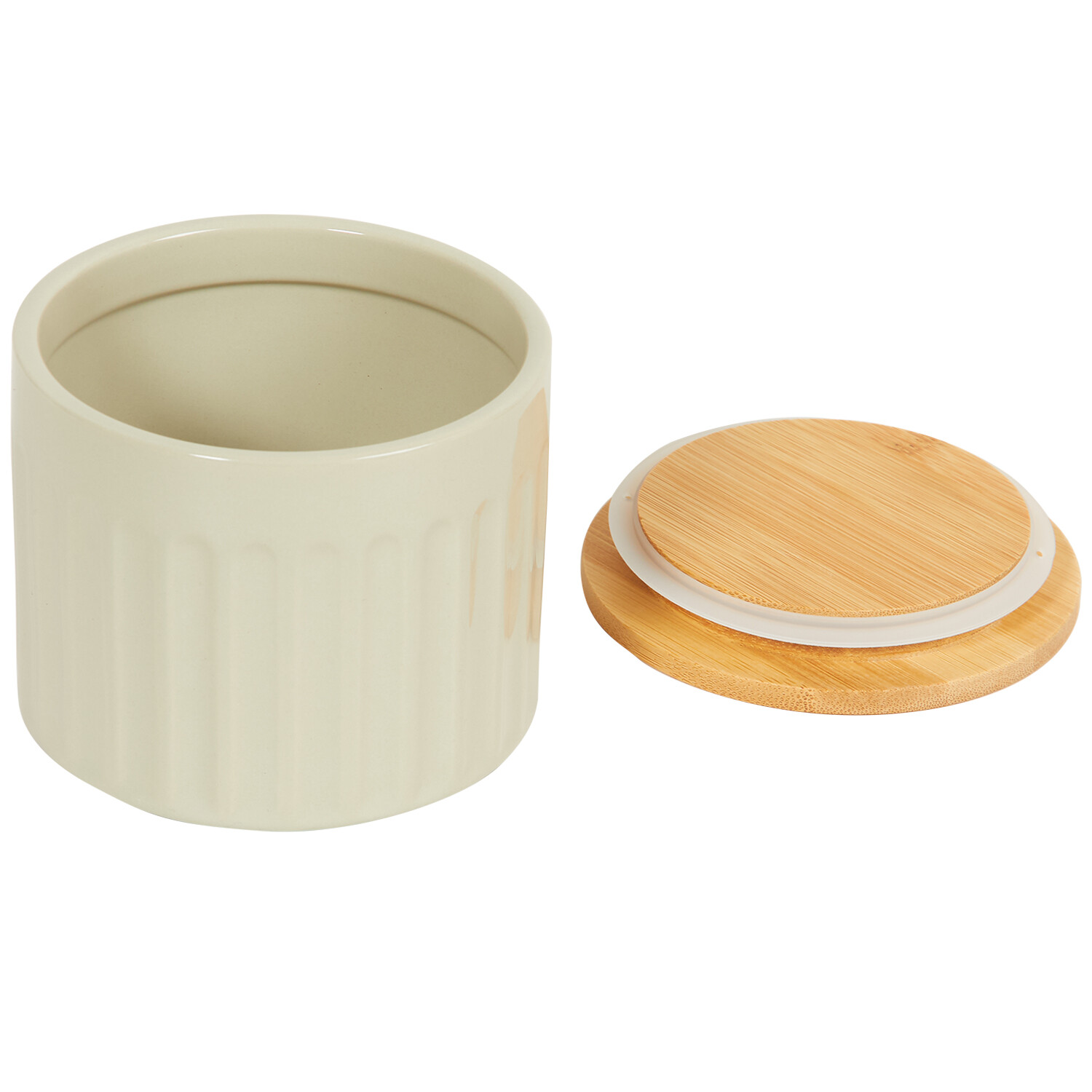 Debossed Stacking Canister - Grey Image 3