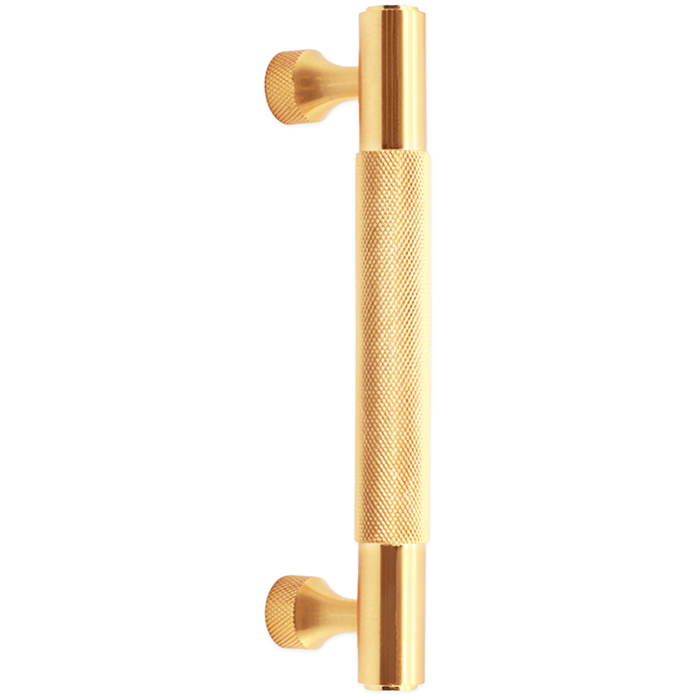 Spira Brass Satin Brass Knurled Bar Handle 360mm Image 1