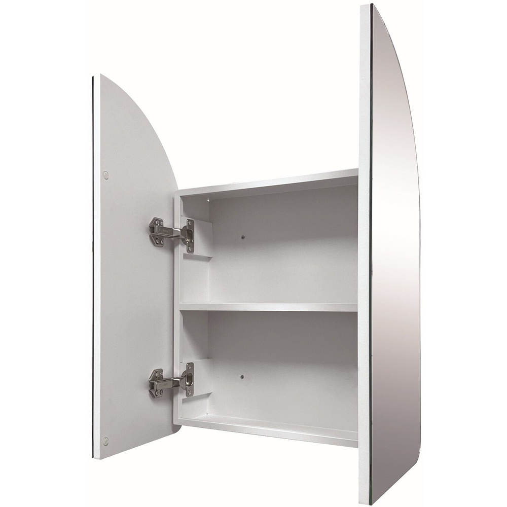 Mayfair Arch Mirror Cabinet White Image 6