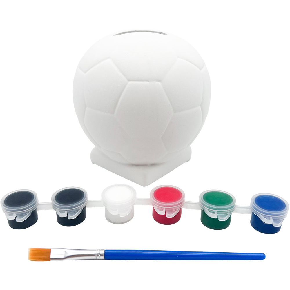 Paint Your Own Football Ceramic Money Box Kit Image 3