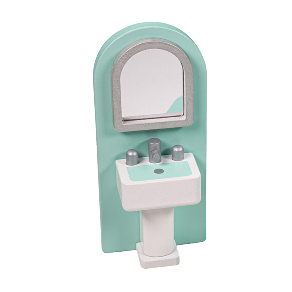 Tidlo Wooden Dolls House Bathroom Furniture Set Image 2