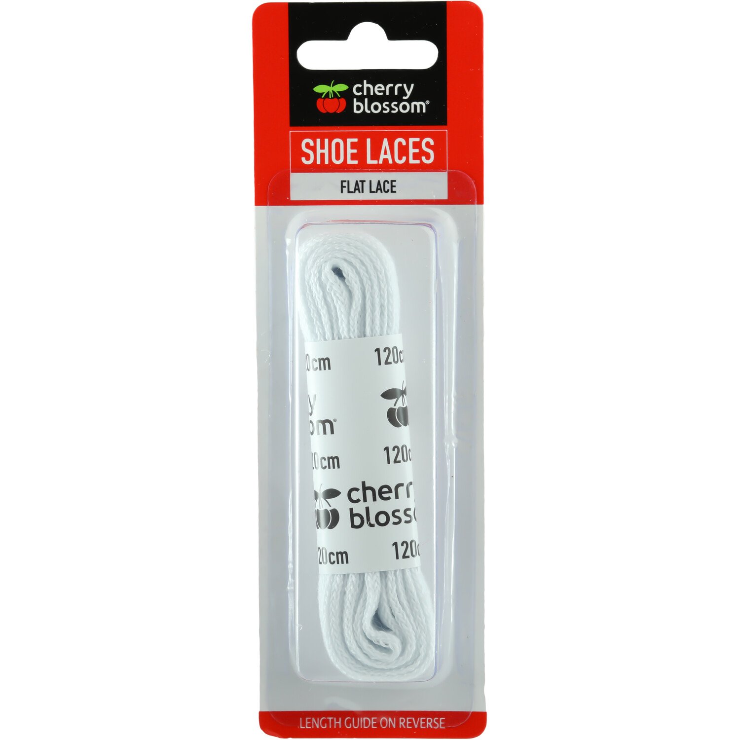Cherry Blossom Flat Shoelace White Image