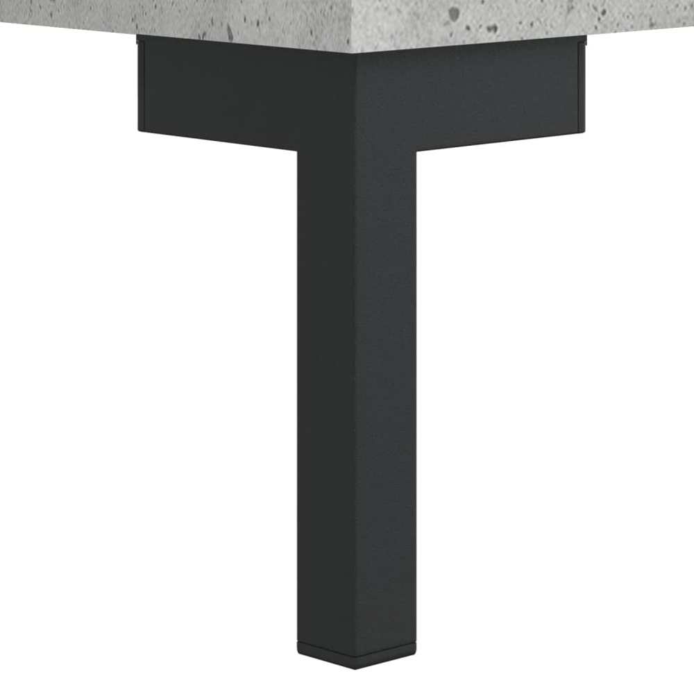 vidaXL 3 Drawer 3 Shelf Concrete Grey TV Cabinet Image 8