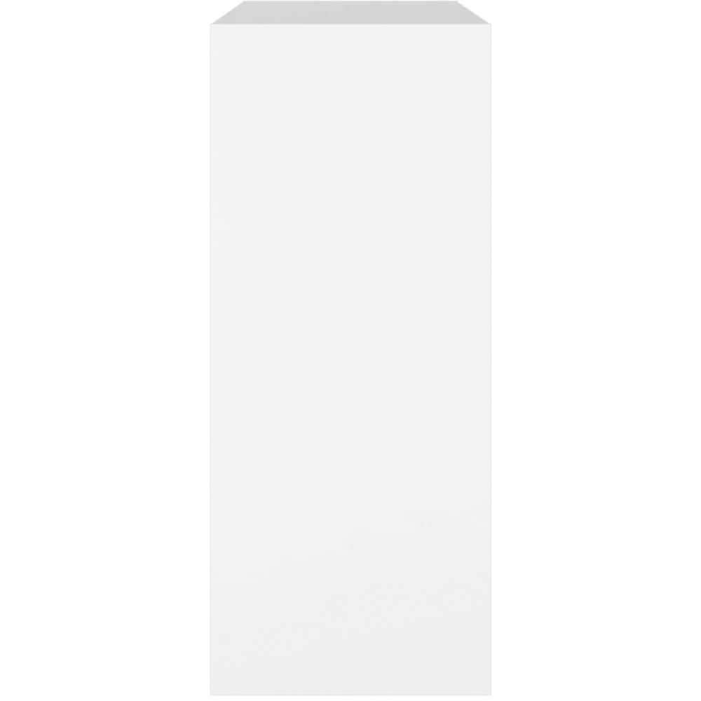 vidaXL 2 Shelf White Bookcase Image 4