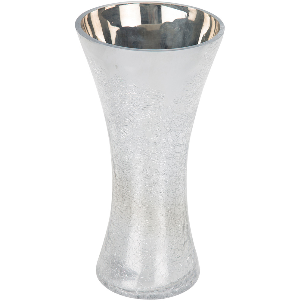 Silver Crackle Vase Image
