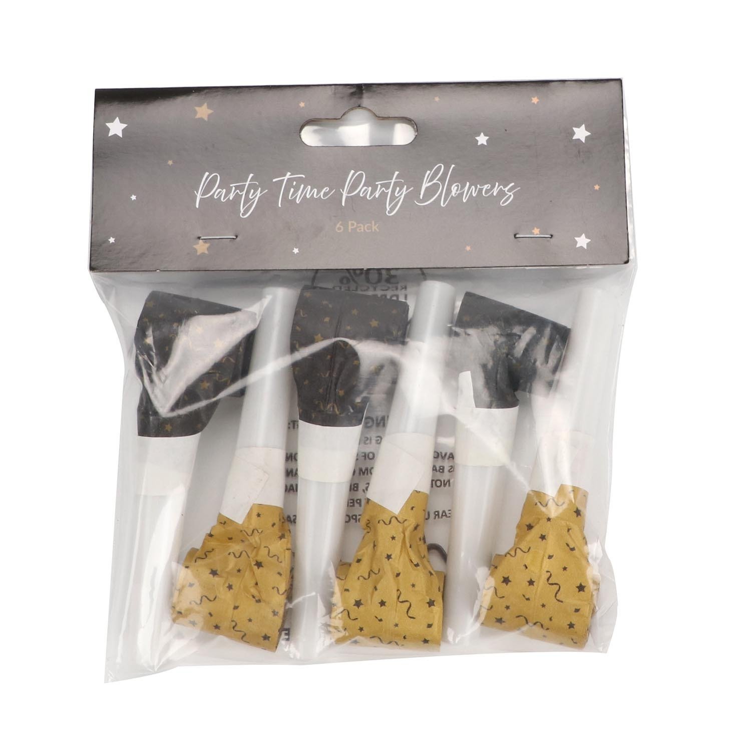 Pack of 6 Party Time Party Blowers Image 2