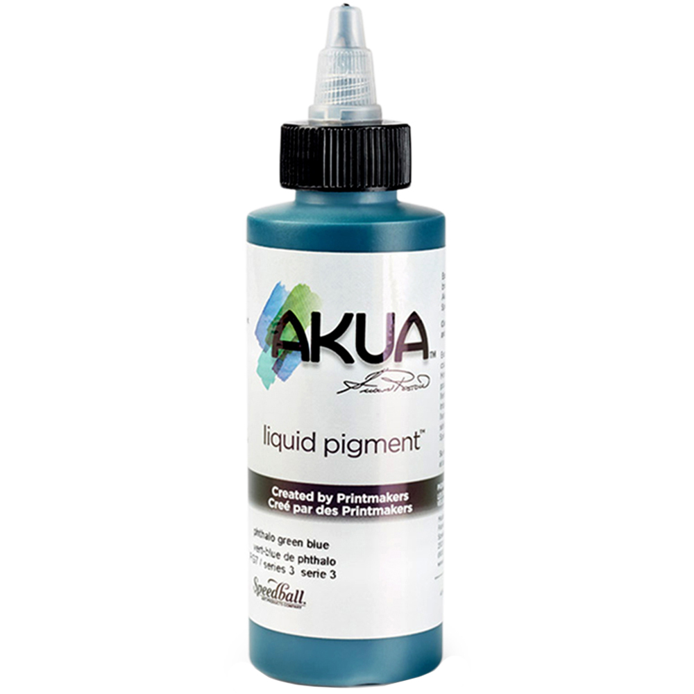 Speedball Akua Phthalo Green Blue Liquid Pigment 118ml Image