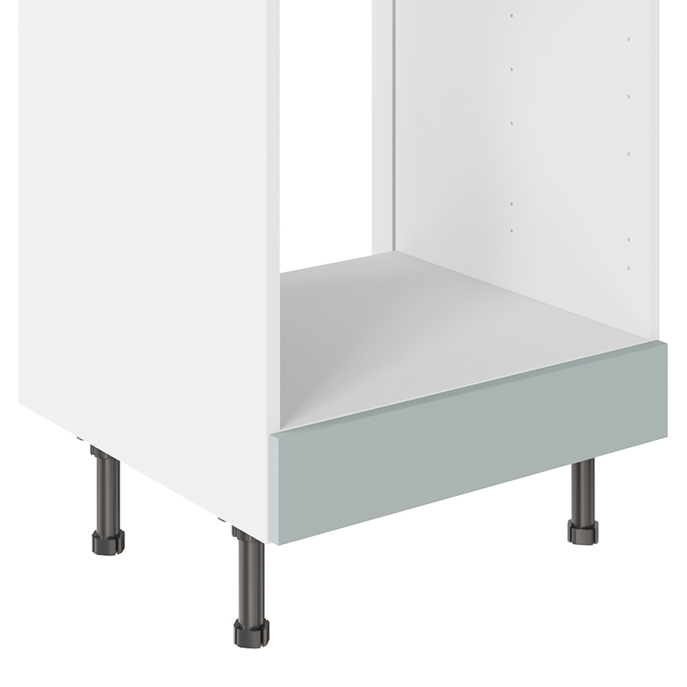 Kitchen Kit Slab Supermatt Aquamarine Oven Base Kitchen Cabinet Flatpack 600mm Image 3