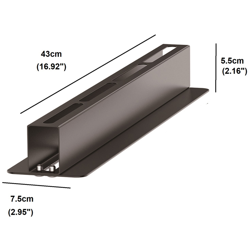 Gr8 Home 5 Piece Overhead Storage Utility Bin Rack Brackets Image 3