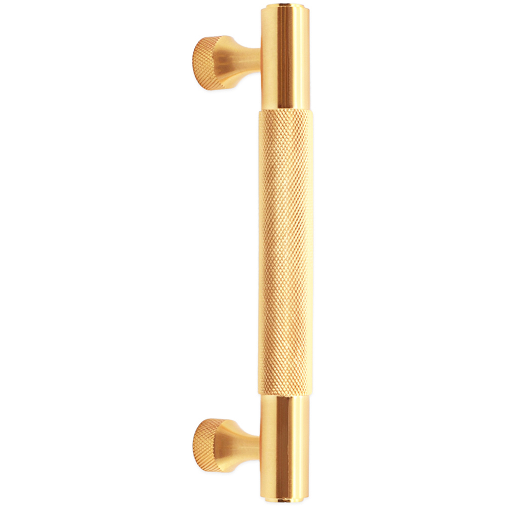 Spira Brass Satin Brass Knurled Bar Handle 160mm Image 1