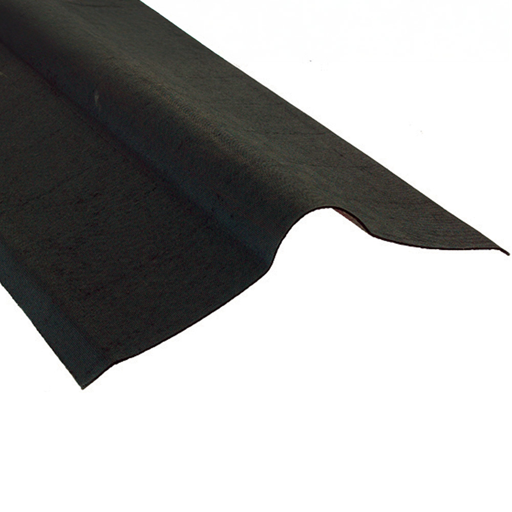 Coroline Black Bitumen Sheet Ridge 1000 x 1000mm Image 1