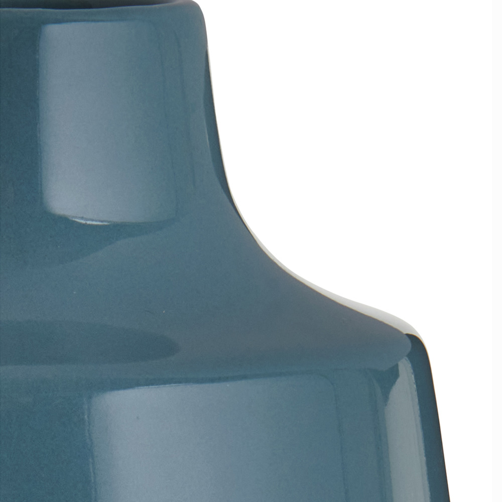 Wilko Blue Curved Vase Image 4
