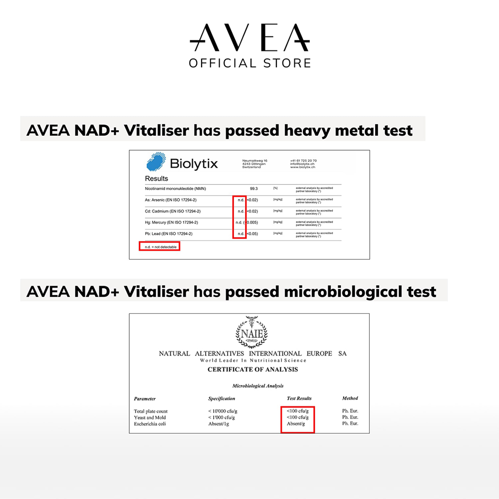Avea NAD+ Vitaliser Supplement 30 Pack Image 9