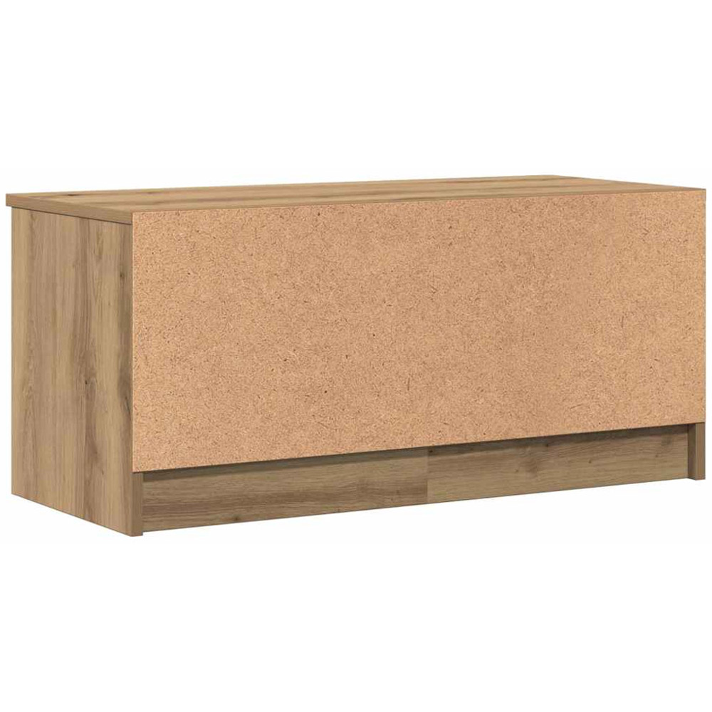 vidaXL Single Door 2 Open Shelf Artisan Oak TV Cabinet Image 7