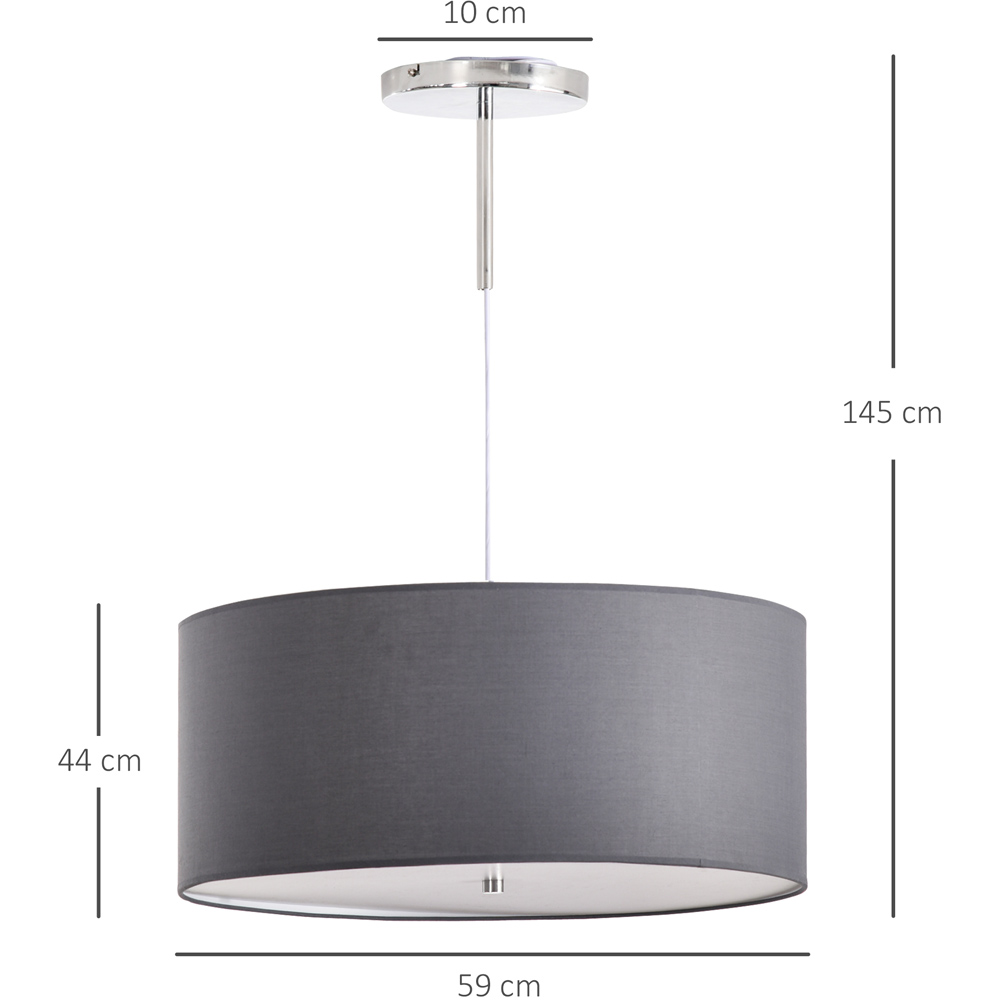 Portland Grey Modern LED Pendant Light Image 7