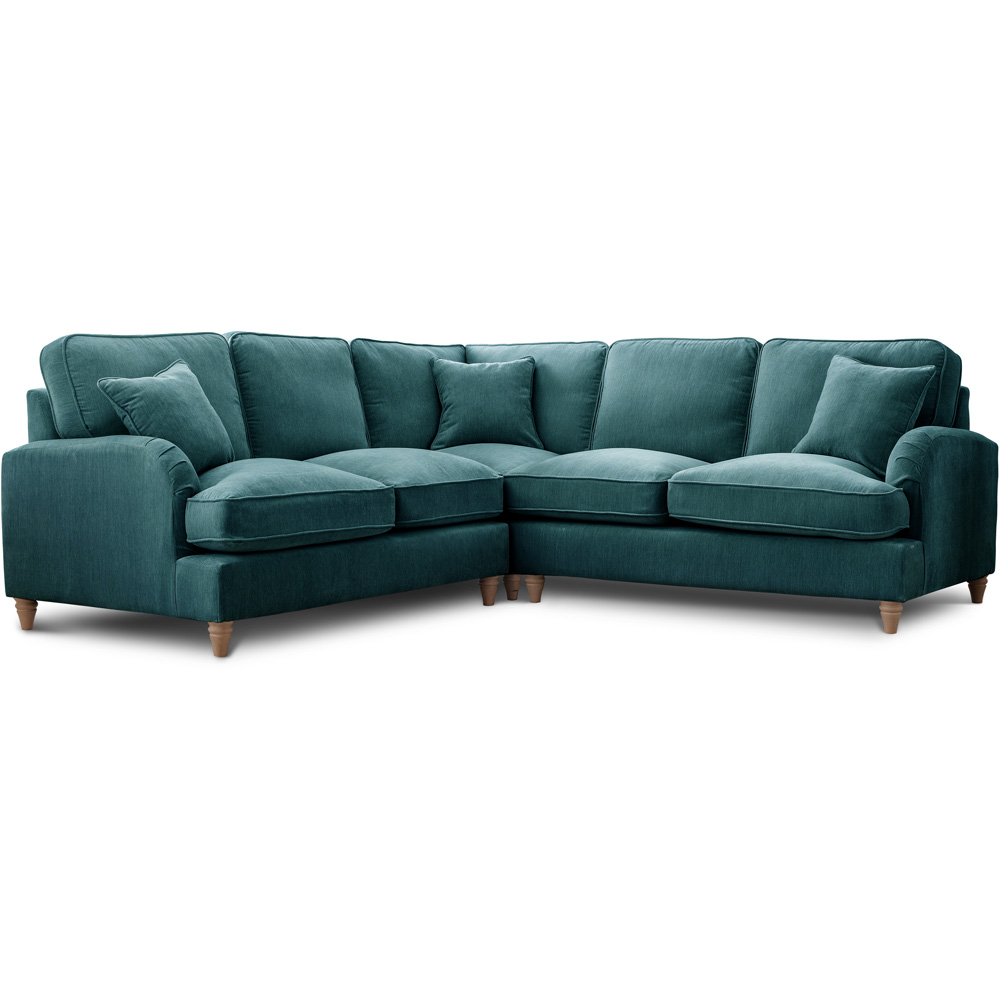 The Vienna 5 Seater Emerald Corner Sofa Image 2