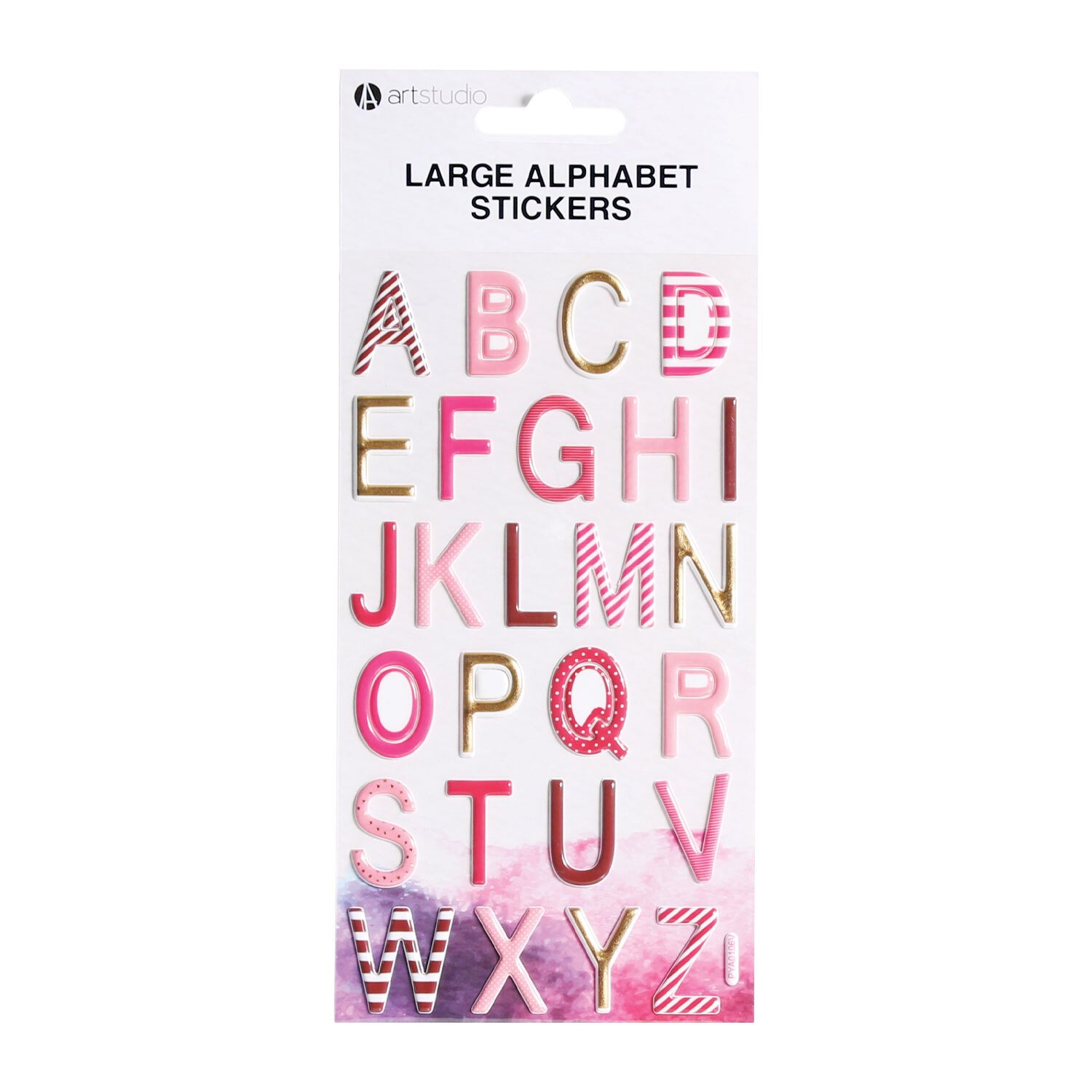 Art studio large alphabet stickers wilko