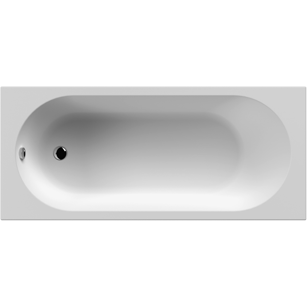 nuie Round Single Ended Standard Bath and Leg Set 1675 x 700mm Image 1
