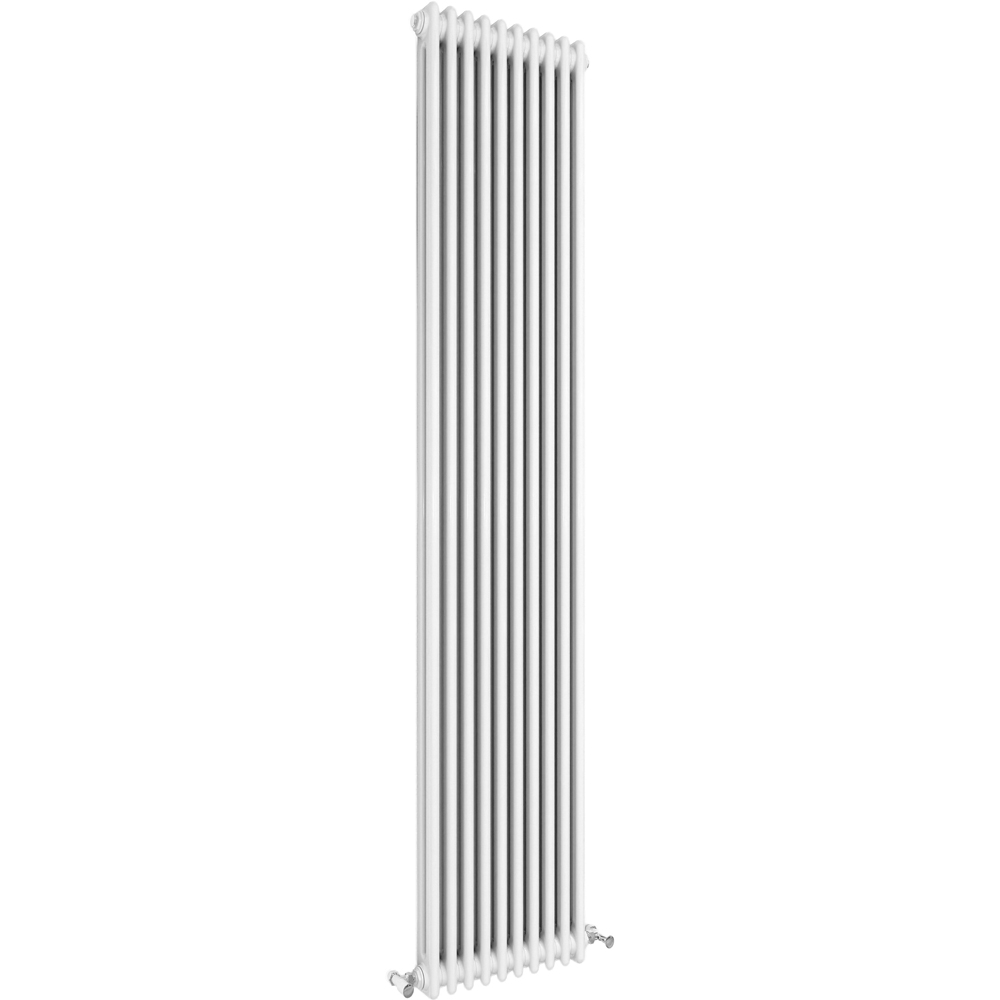 Stech Homes 4919 BTU White 2 Column Vertical Radiator 1800 x 470mm Image 1