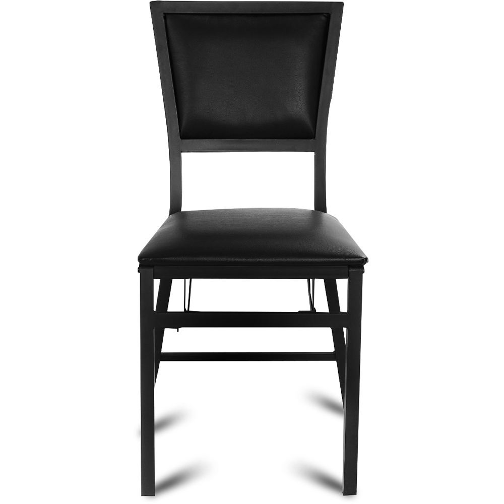Costway Set of 2 Black Steel Folding Chair Image 3