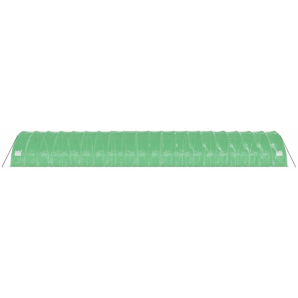 vidaXL Green Polyethylene Galvanised Steel Frame 65.6 x 19.6ft Greenhouse Image 5