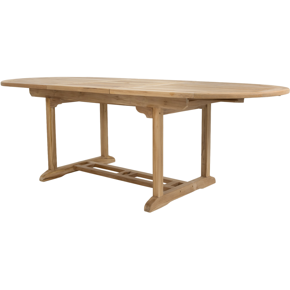 Charles Bentley 6-8 Seater Extendable Dining Table Teak Image 4