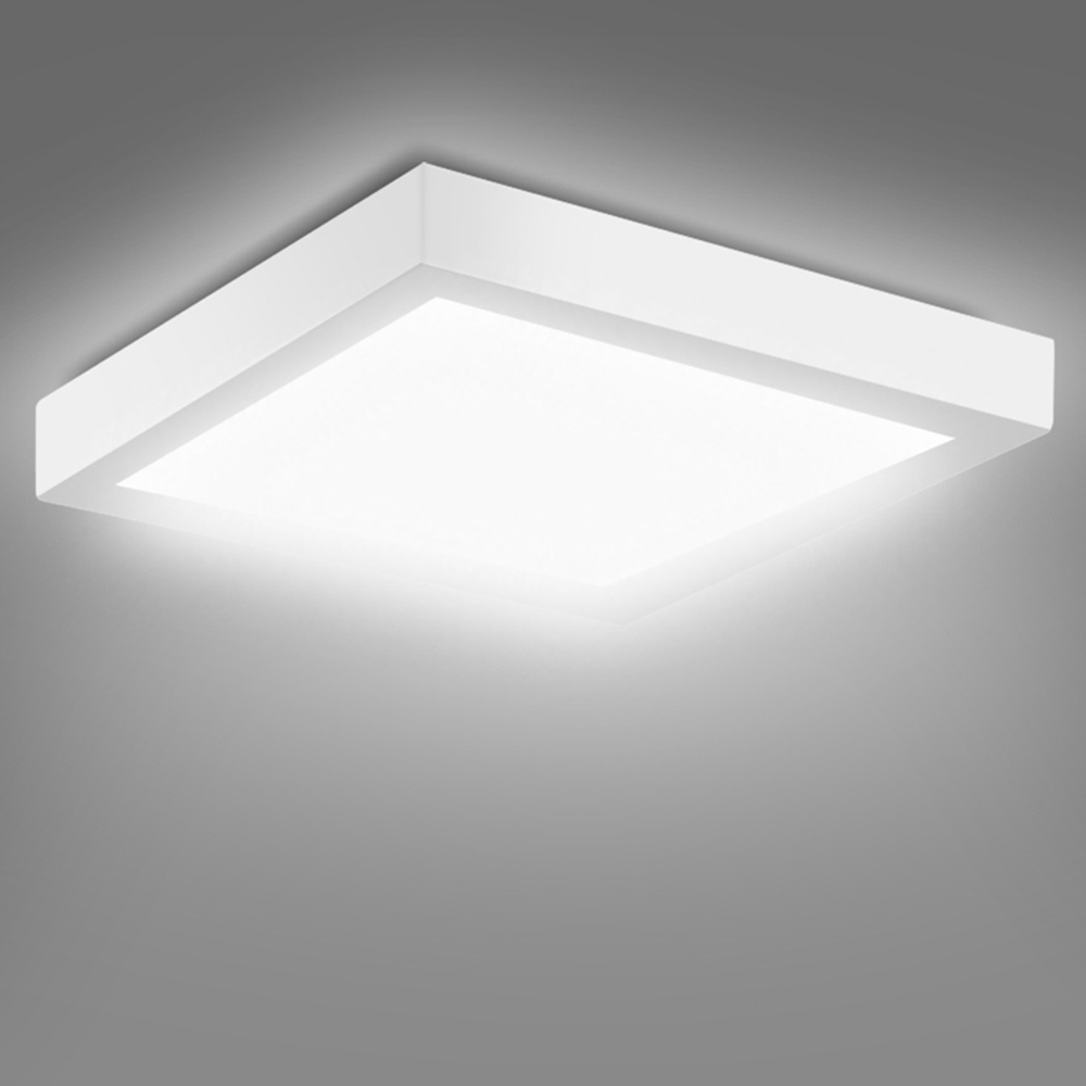 ExtraStar Cool White 12W LED Square Surface Mount Integrated Ceiling Light Image 2