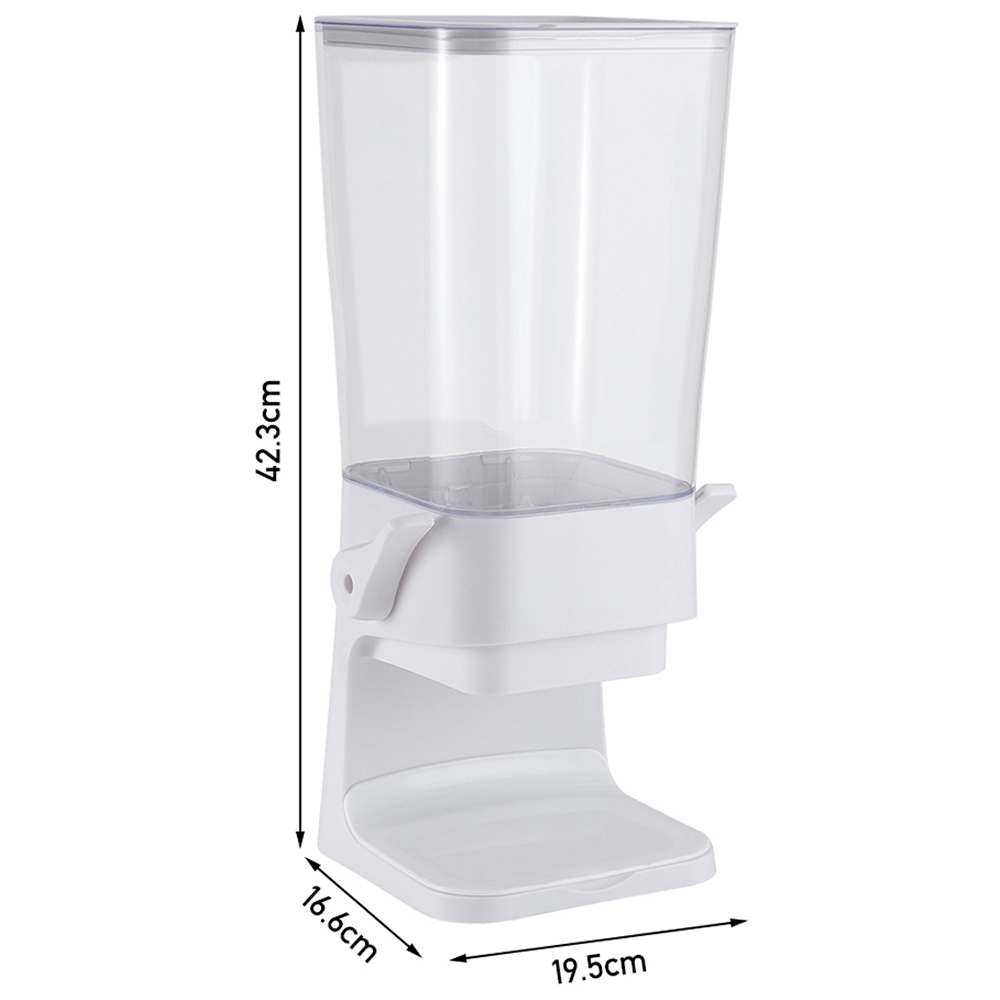 Living and Home White Kitchen Cereal Nuts Storage Dispenser 5.5L Image 8