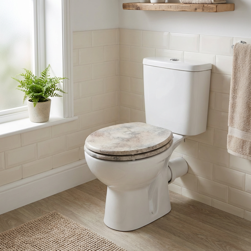 Maybury Toilet Seat Brown Image 4