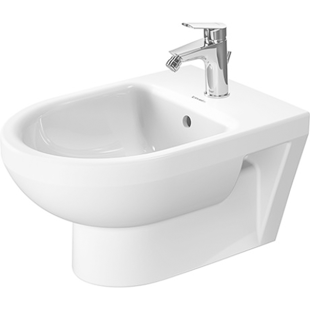 Duravit No.1 White High Gloss Wall Hung Bidet 540mm Image 1
