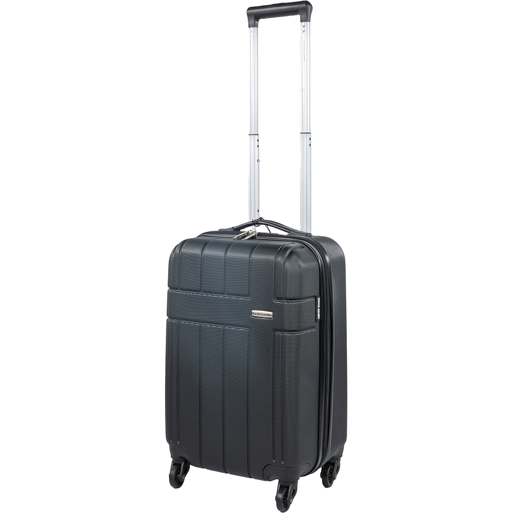 Pierre Cardin Small Black Lightweight Trolley Suitcase Image 1