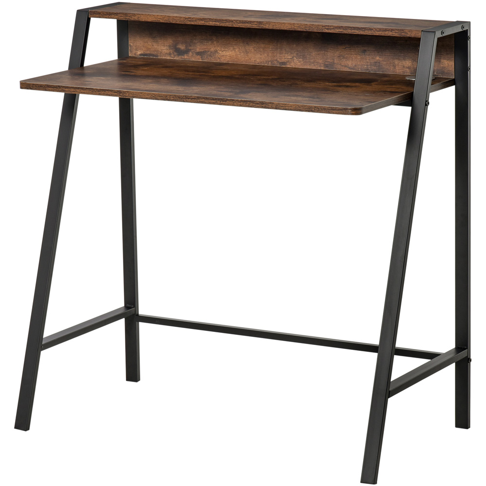 Portland Home Office Computer Writing Desk Brown Image 2