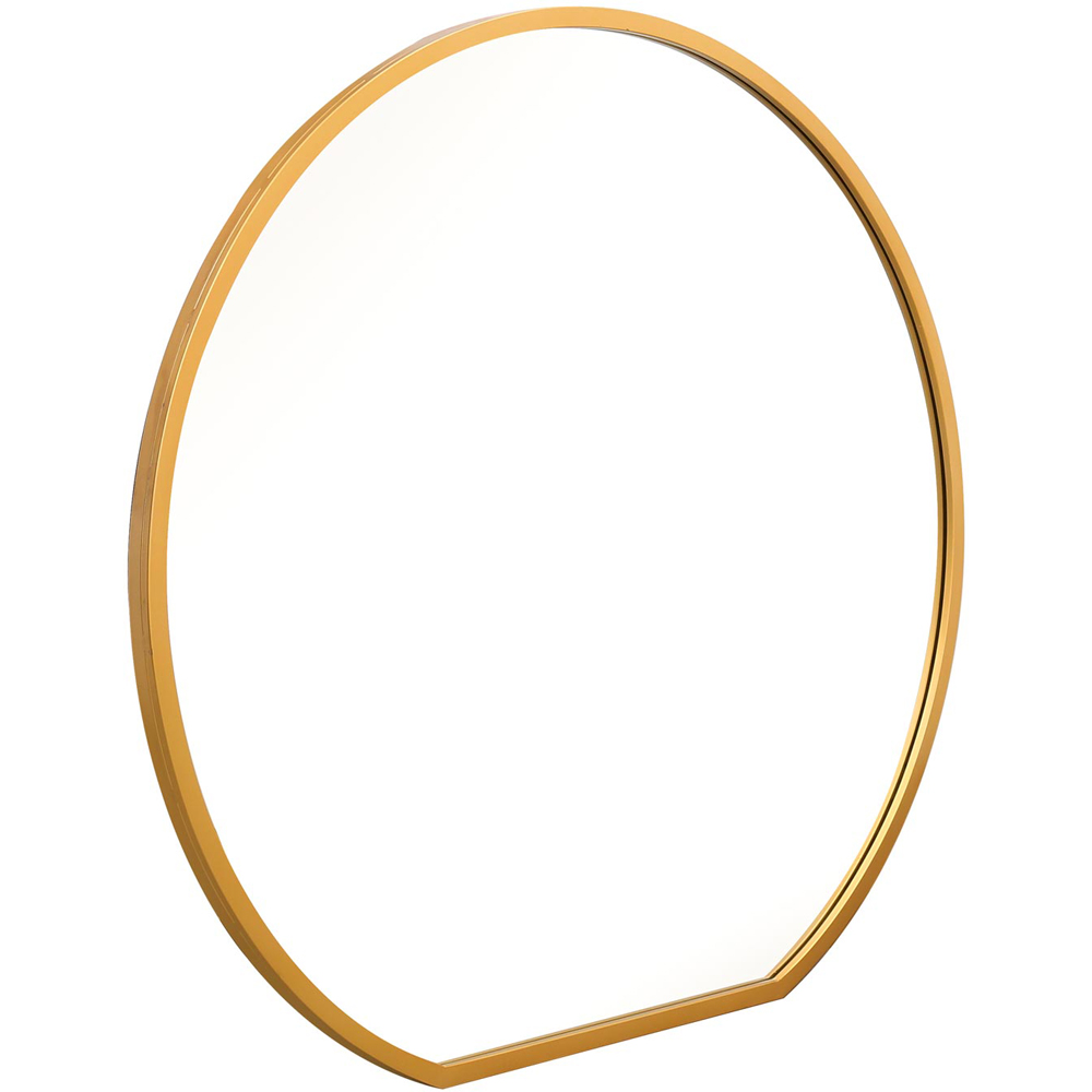MirrorOutlet The Circulus Gold Framed Circular Wall Mirror 126 x 120cm Image 3