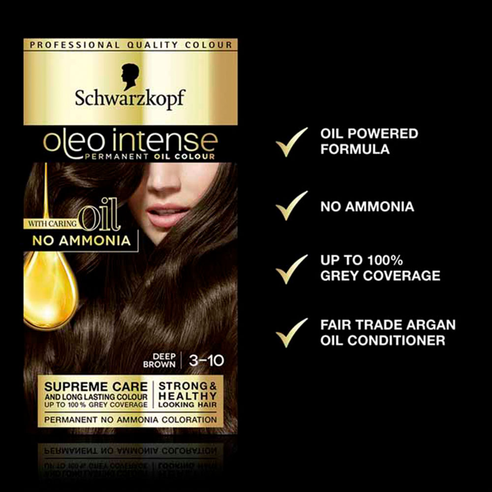 Schwarzkopf Oleo Intense Deep Brown 3-10 Hair Dye Image 3