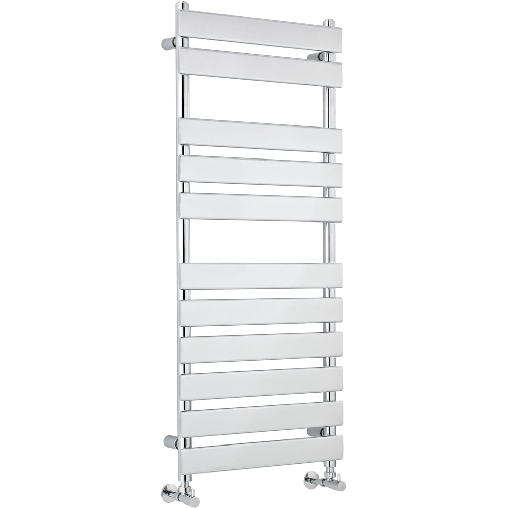 nuie Piazza Chrome Heated Towel Rail 1200 x 500mm Image 1