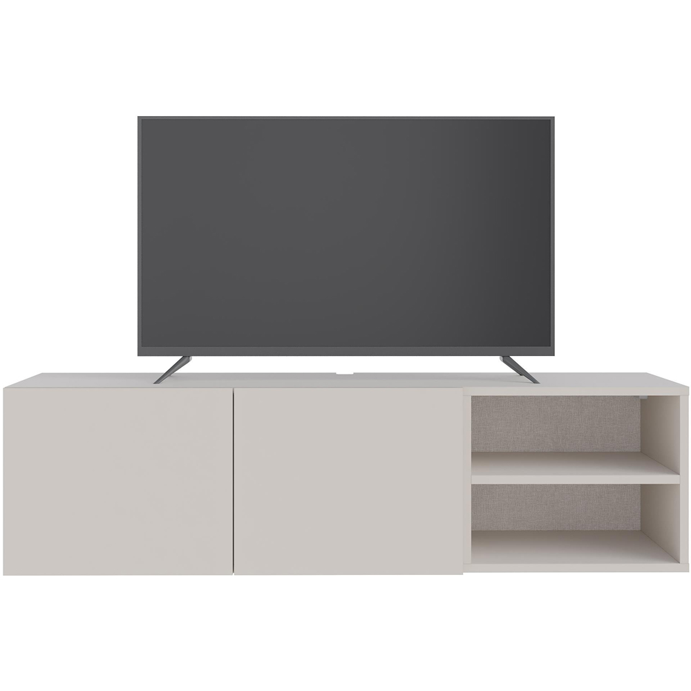 Decortie Conrad 2 Door 2 Shelf Sandstone TV Unit Image 3