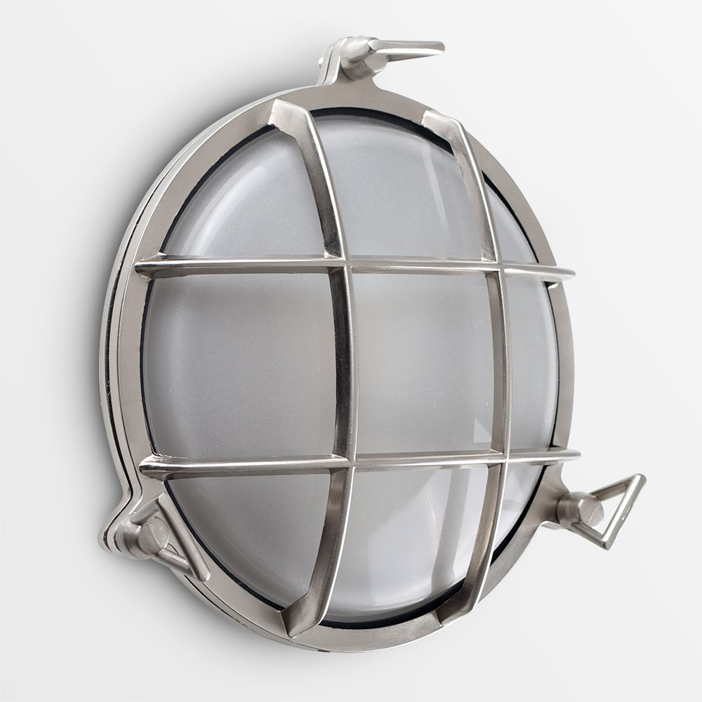 ValueLights Stern Silver Outdoor Wall Bulkhead Light Image 6
